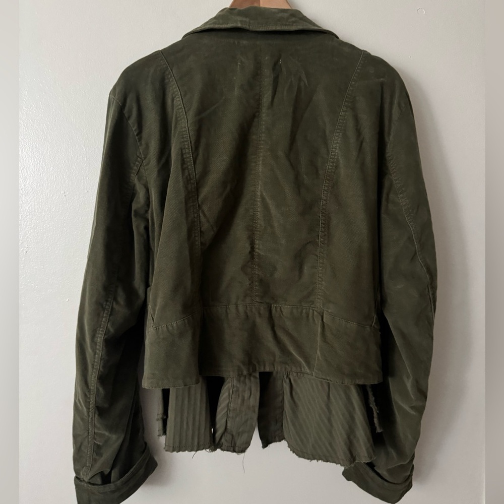 Free People XL Orly Cord Heritage Utility Jacket in Olive Green - Picture 8 of 8